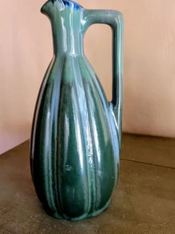 Pichet art déco bleu vert