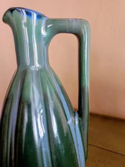 Pichet art déco bleu vert