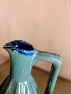 Pichet art déco bleu vert