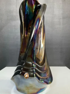 Pichet Bassano Italy en céramique irisée des années 70