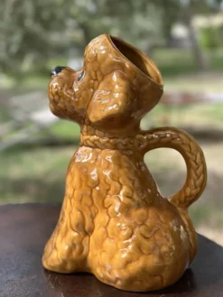 Pichet Caniche en Céramique Miel