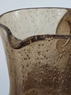 Pichet carafe verre bulle biot vintage