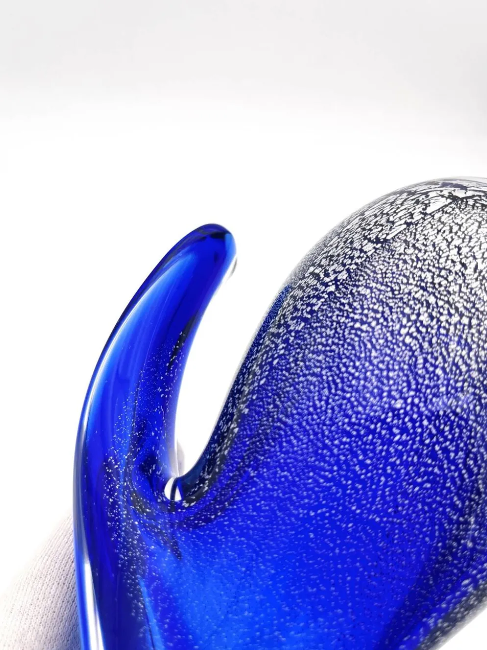 Pichet Colibri Signé Allan Scharff Holmegaard Bleu Feuille Argent 27cm