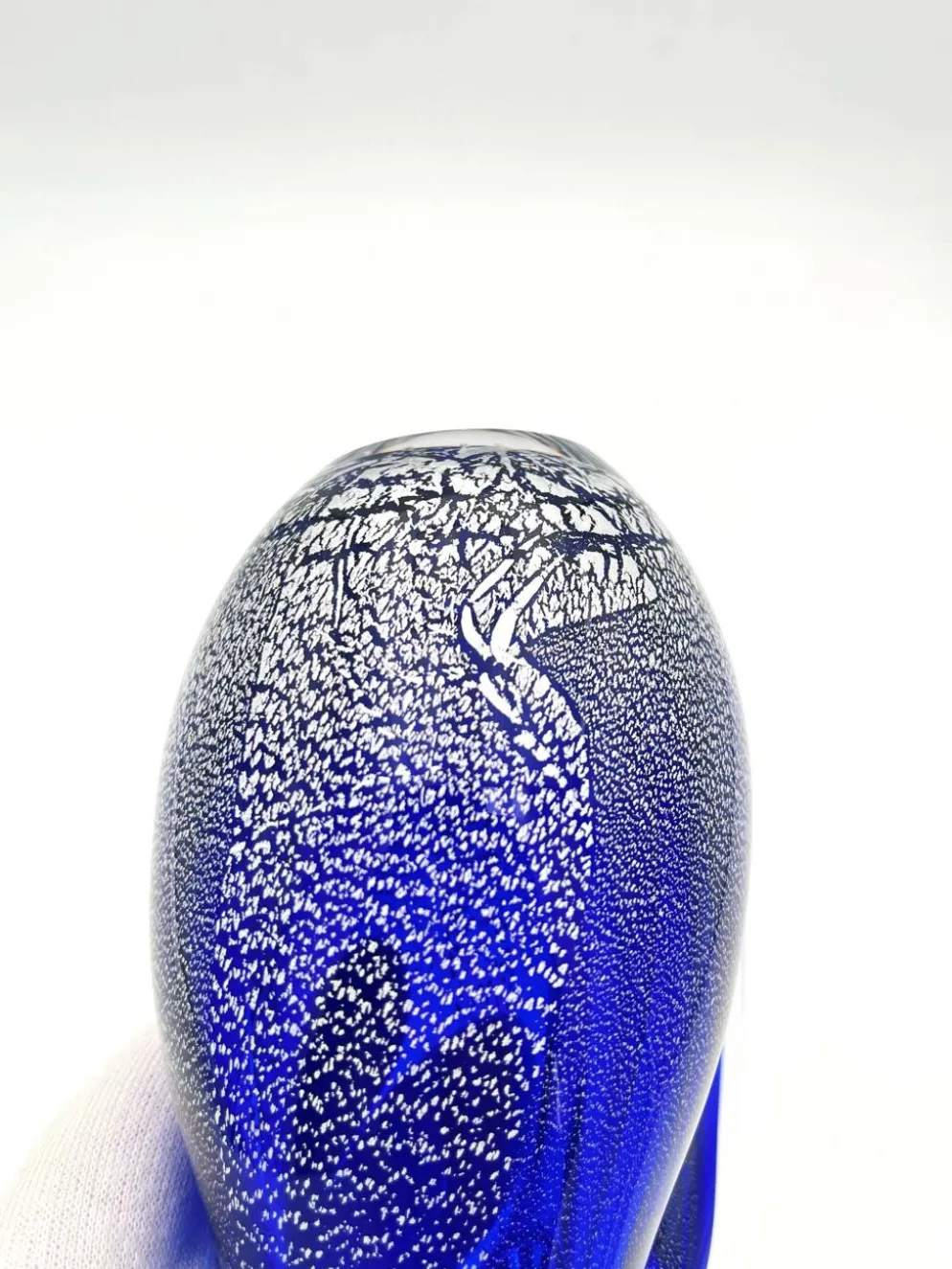 Pichet Colibri Signé Allan Scharff Holmegaard Bleu Feuille Argent 27cm
