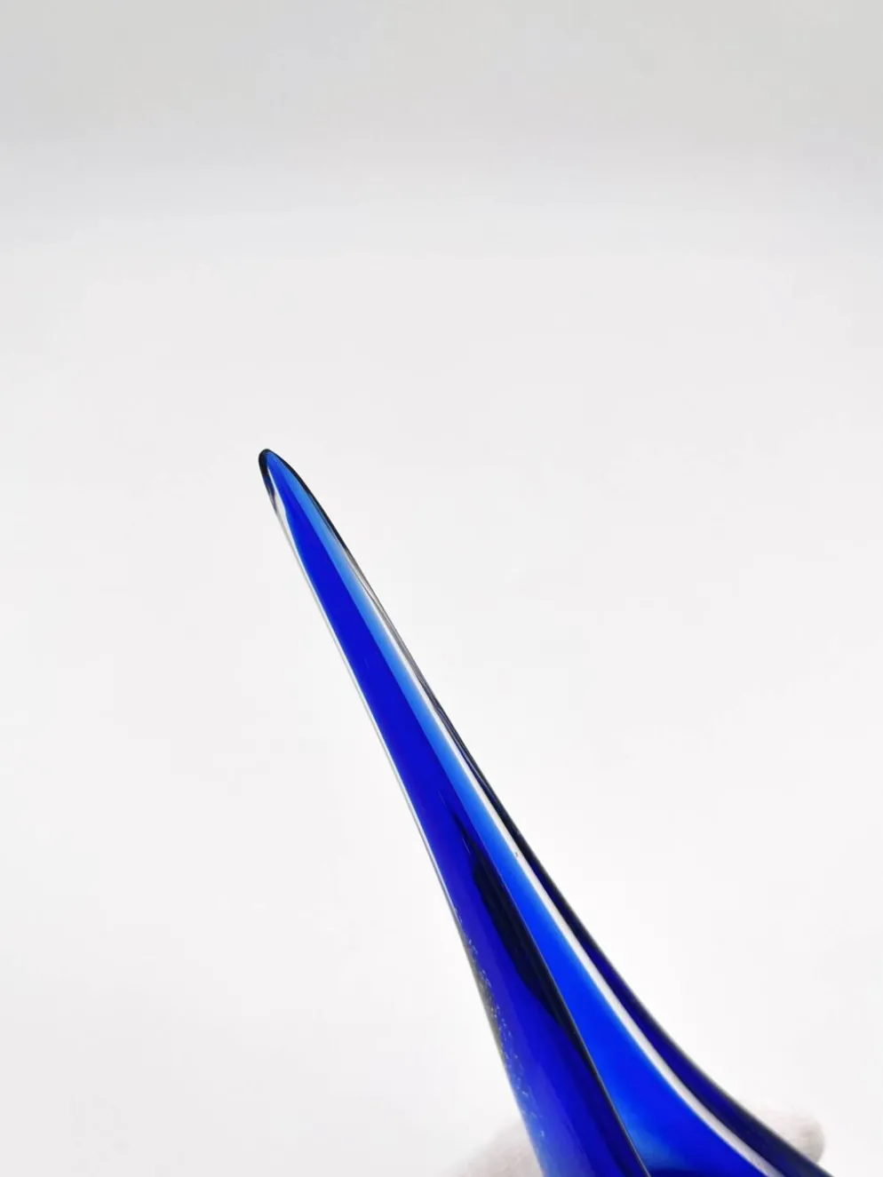 Pichet Colibri Signé Allan Scharff Holmegaard Bleu Feuille Argent 27cm