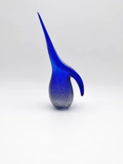 Pichet Colibri Signé Allan Scharff Holmegaard Bleu Feuille Argent 27cm