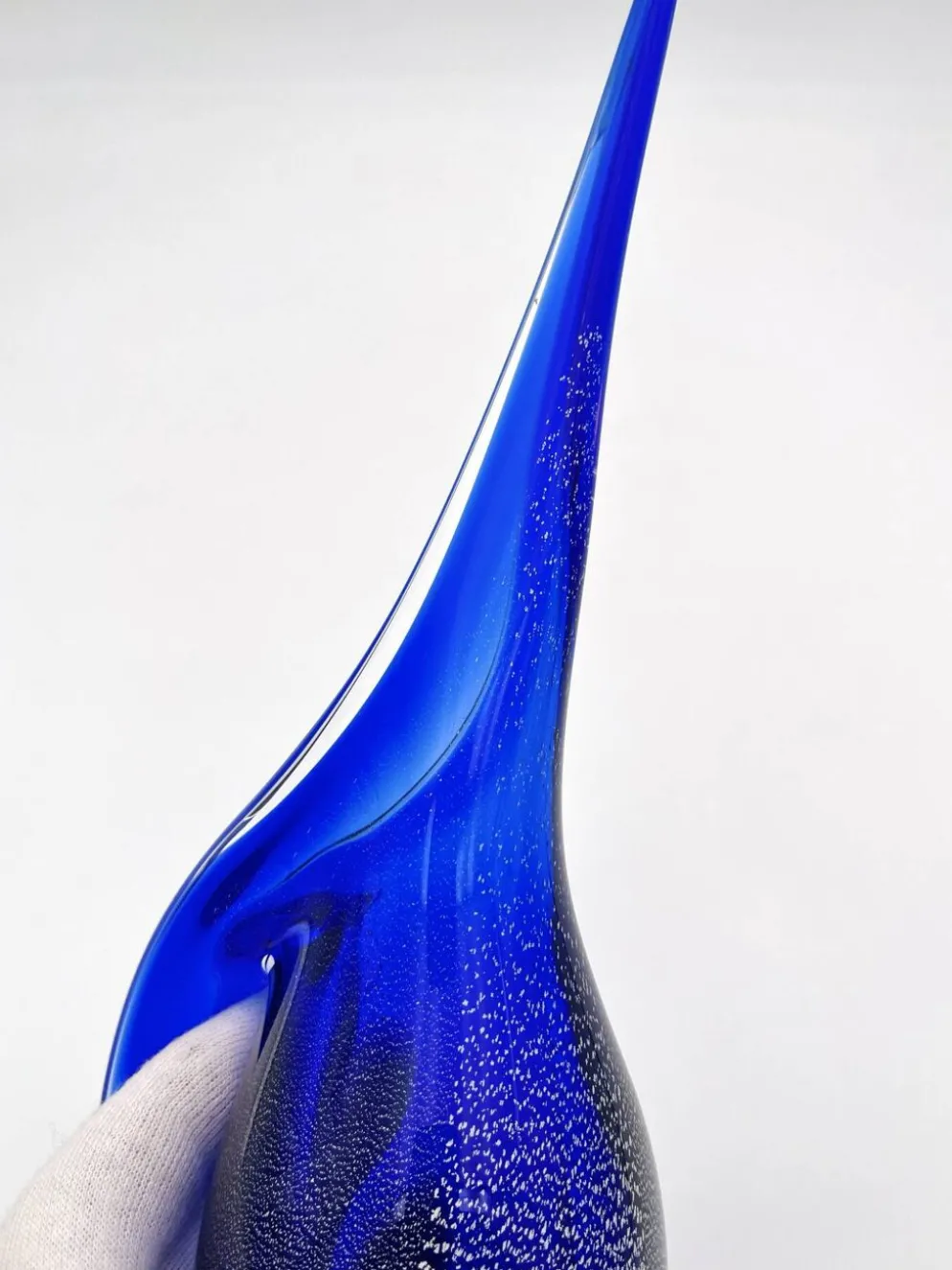 Pichet Colibri Signé Allan Scharff Holmegaard Bleu Feuille Argent 27cm