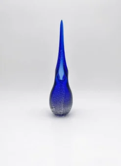 Pichet Colibri Signé Allan Scharff Holmegaard Bleu Feuille Argent 27cm