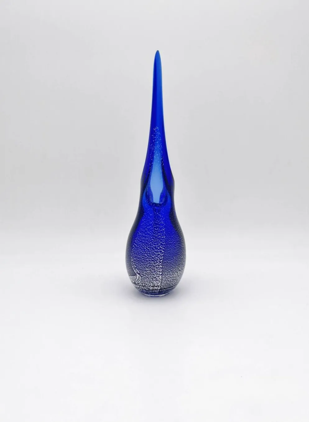 Pichet Colibri Signé Allan Scharff Holmegaard Bleu Feuille Argent 27cm