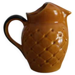 Pichet en céramique motif ananas années 60
