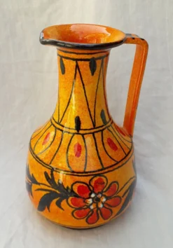 Pichet en céramique orange