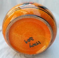 Pichet en céramique orange