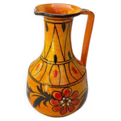 Pichet en céramique orange