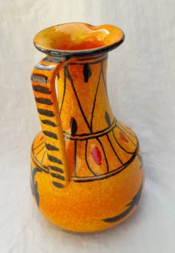 Pichet en céramique orange