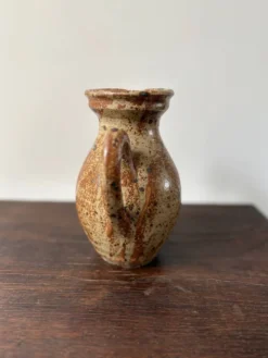 Pichet en grès pyrité vintage
