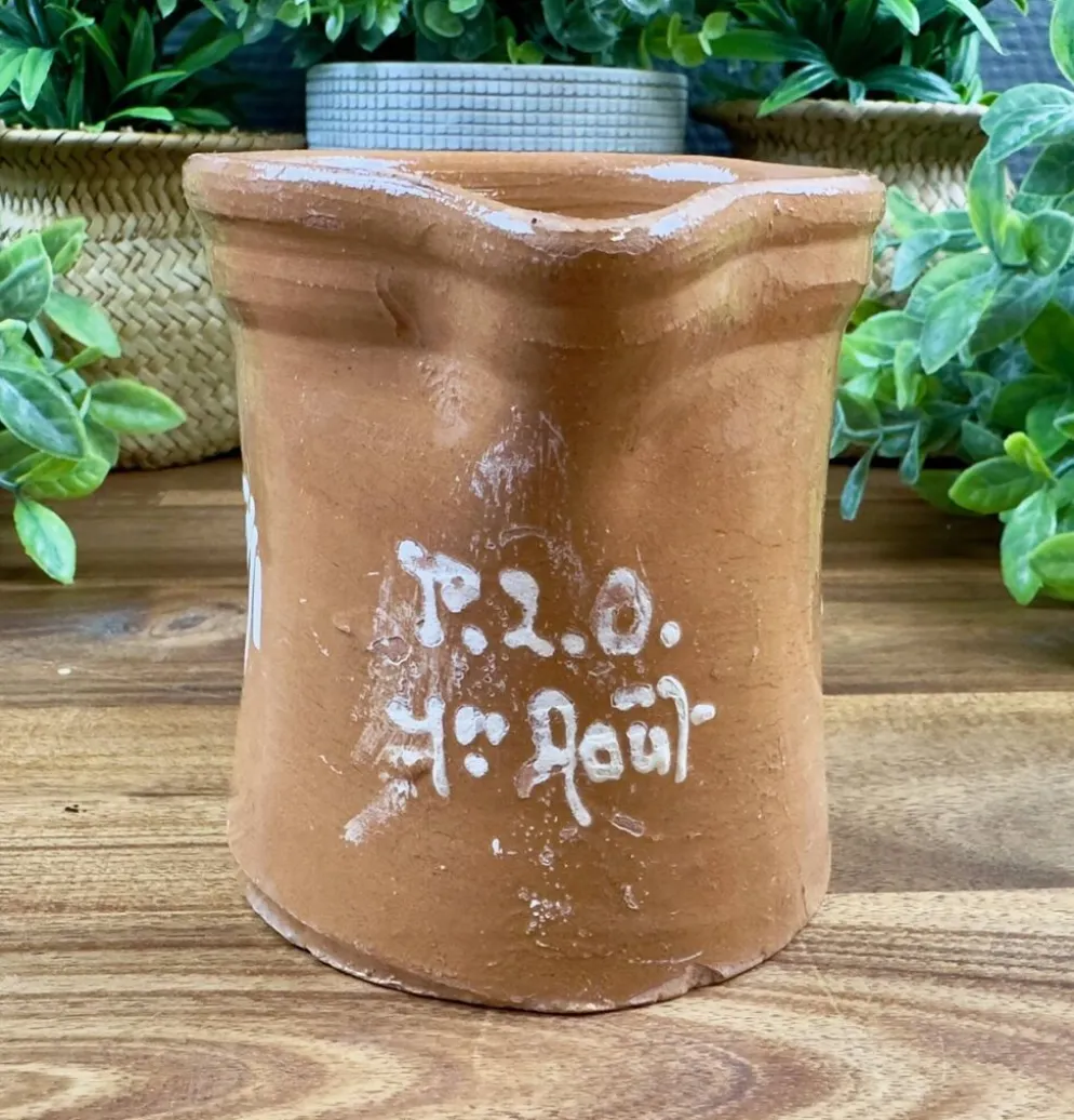 Pichet en terre cuite vernissée – Poterie artisanale T2O