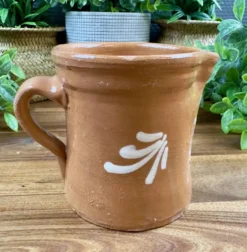 Pichet en terre cuite vernissée – Poterie artisanale T2O