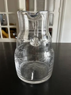 Pichet en verre années 50
