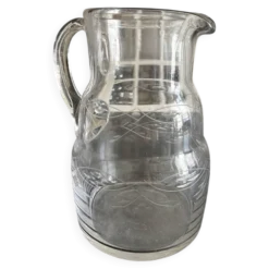 Pichet en verre années 50