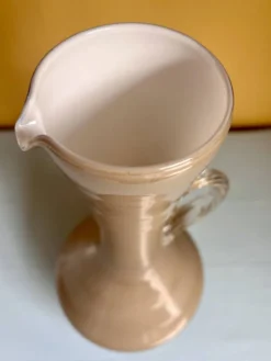 Pichet en verre opalin vintage – style Murano