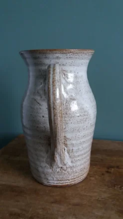 Pichet et 4 verres en grès émaillé signé, Aizenay Vendée