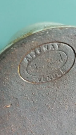 Pichet et 4 verres en grès émaillé signé, Aizenay Vendée