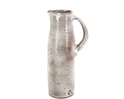 Pichet gris marron en grès de Jeanne et Norbert Pierlot, années 60