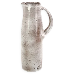 Pichet gris marron en grès de Jeanne et Norbert Pierlot, années 60