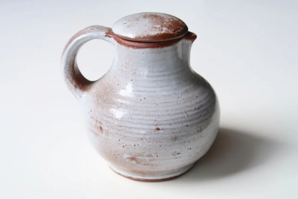 Pichet à lait en grès de Jeanne et Norbert Pierlot, années 60