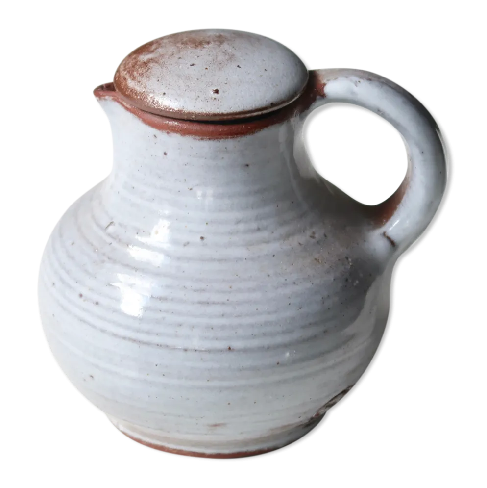 Pichet à lait en grès de Jeanne et Norbert Pierlot, années 60