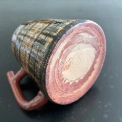 Pichet émaillé rayé tigré
