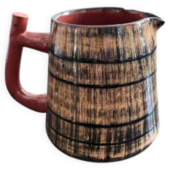 Pichet émaillé rayé tigré