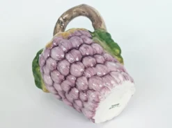 Pichet majolique Ceramiche di Bassano raisins Italie vintage décor estival
