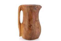 Pichet monoxyle en bois style Alexandre Noll, années 50