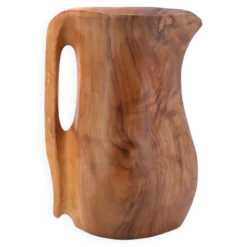 Pichet monoxyle en bois style Alexandre Noll, années 50