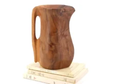 Pichet monoxyle en bois style Alexandre Noll, années 50