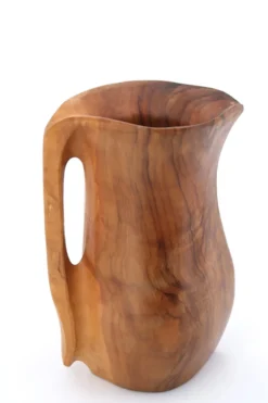 Pichet monoxyle en bois style Alexandre Noll, années 50