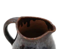 Pichet noir en grès de Jean Talbot, La Borne céramique années 40