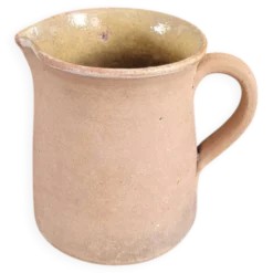 Pichet pot à lait ancien en terre cuite vernissée