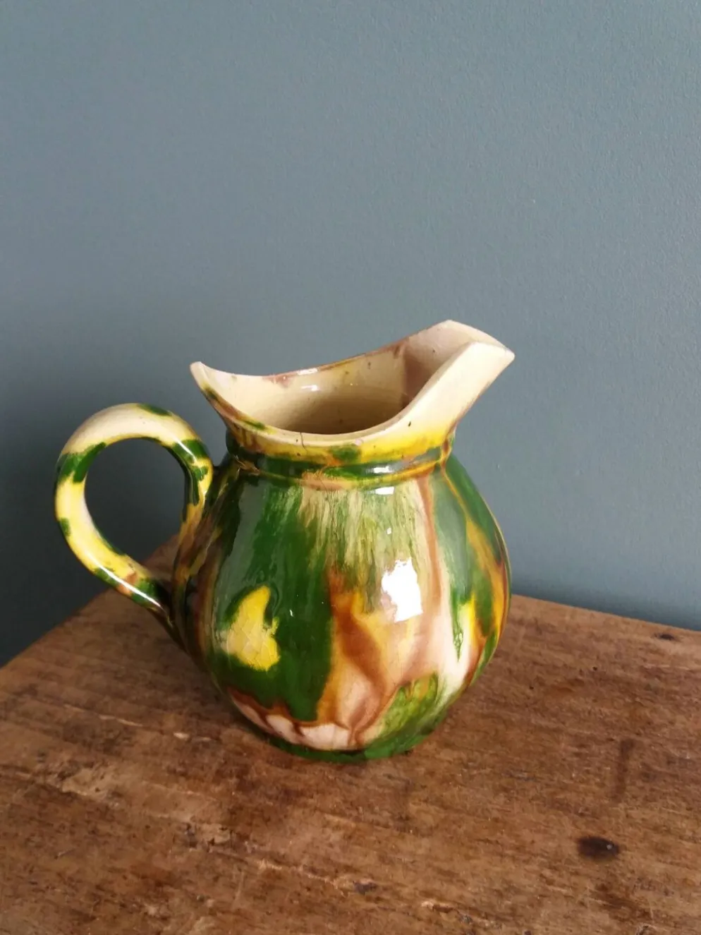 Pichet pot à lait en céramique artisanale