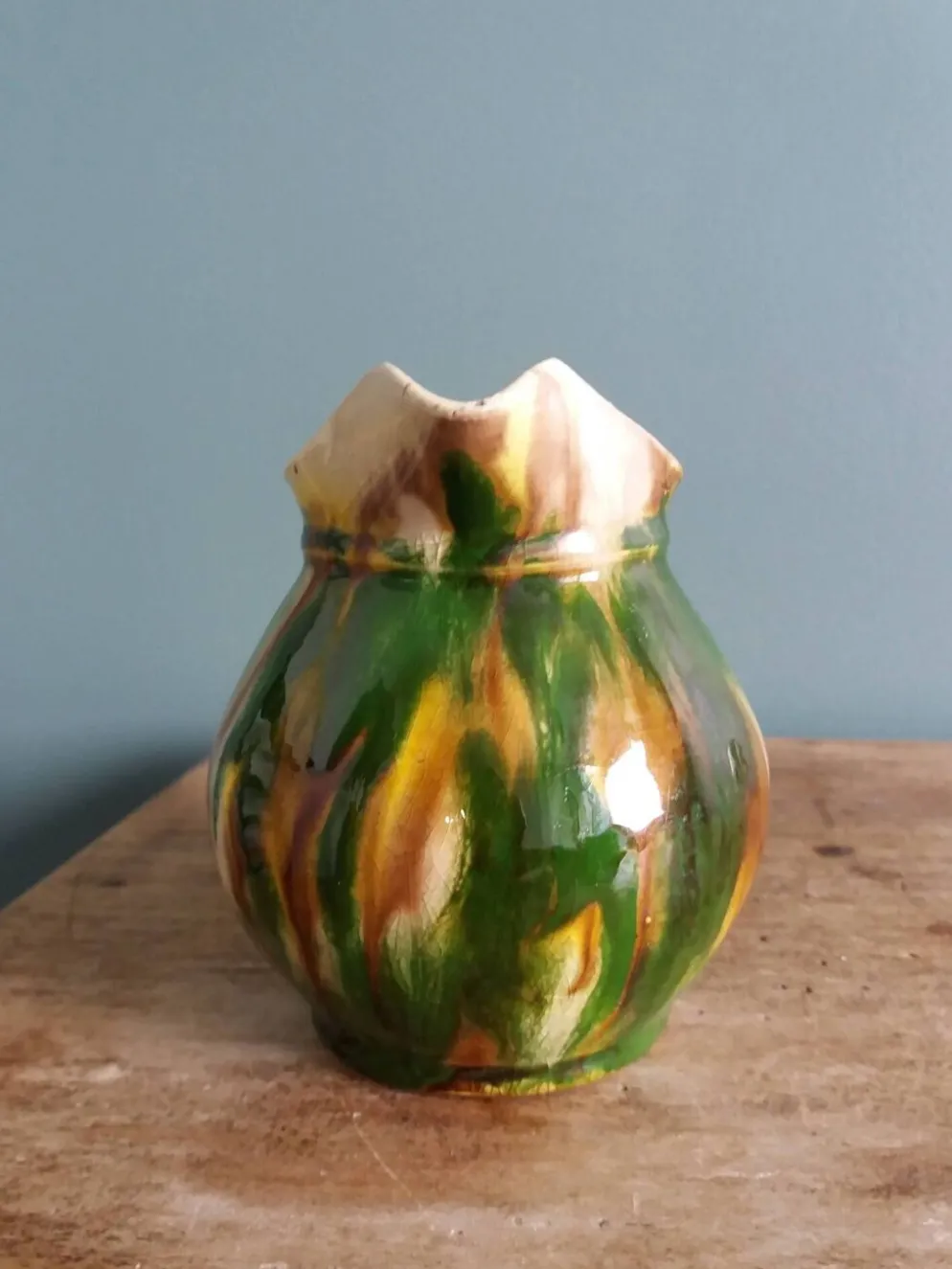 Pichet pot à lait en céramique artisanale