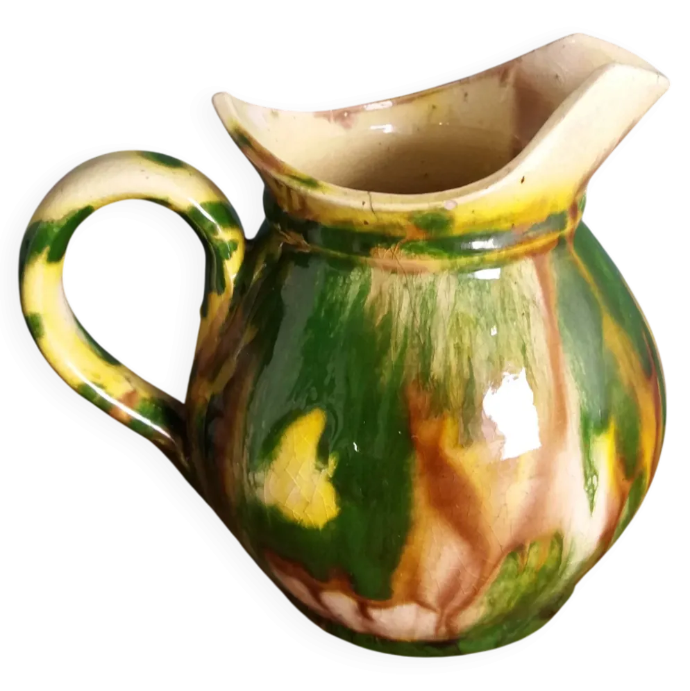 Pichet pot à lait en céramique artisanale