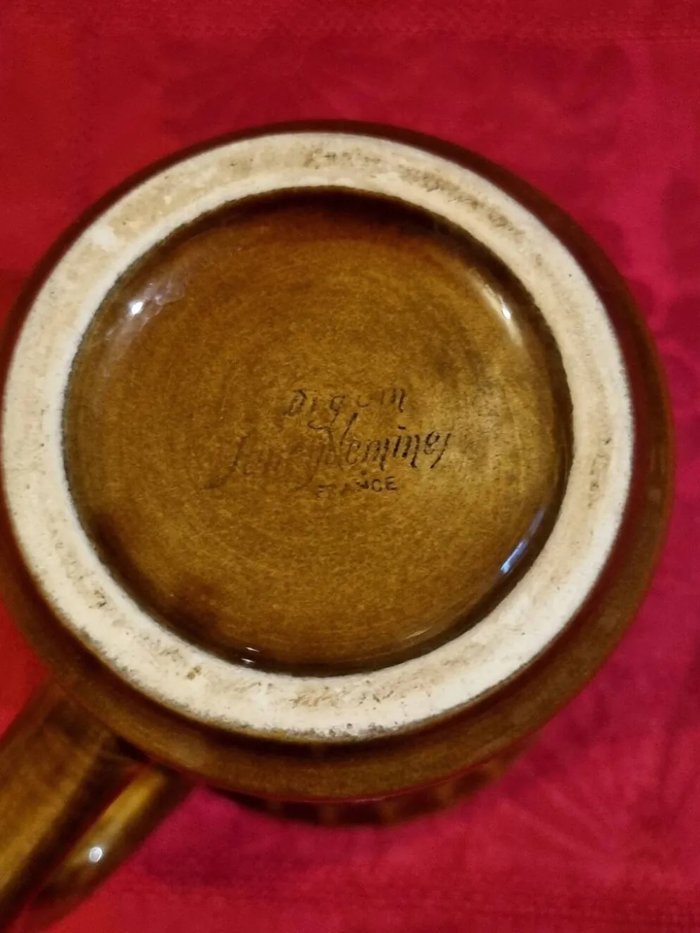 Pichet - Pot à lait marron vintage