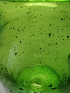 Pichet verre bullé style Biot ou Empoli