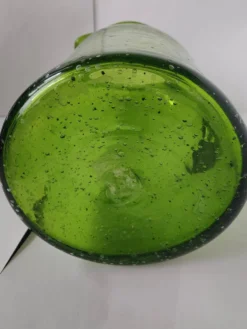 Pichet verre bullé style Biot ou Empoli