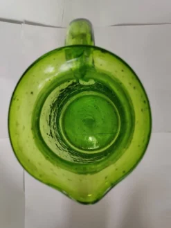 Pichet verre bullé style Biot ou Empoli