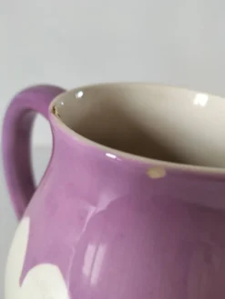 Pichet Villeroy & Boch Mettlach Ehrang, crème et prune