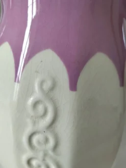 Pichet Villeroy & Boch Mettlach Ehrang, crème et prune