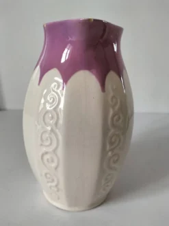 Pichet Villeroy & Boch Mettlach Ehrang, crème et prune