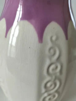 Pichet Villeroy & Boch Mettlach Ehrang, crème et prune